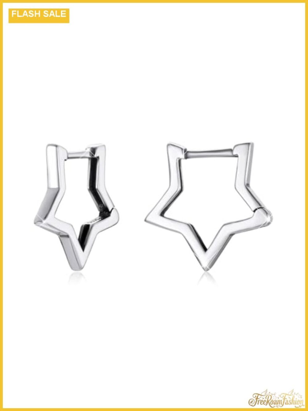 925 Sterling Silver Star Huggie Hoop Earrings for Women Hypoallergenic Gift
